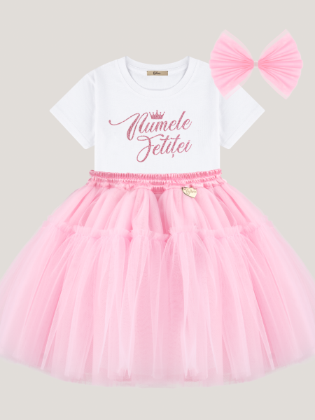 Set “Little Birthday Princess” 🌸 Ținută personalizată cu vârsta aniversară
